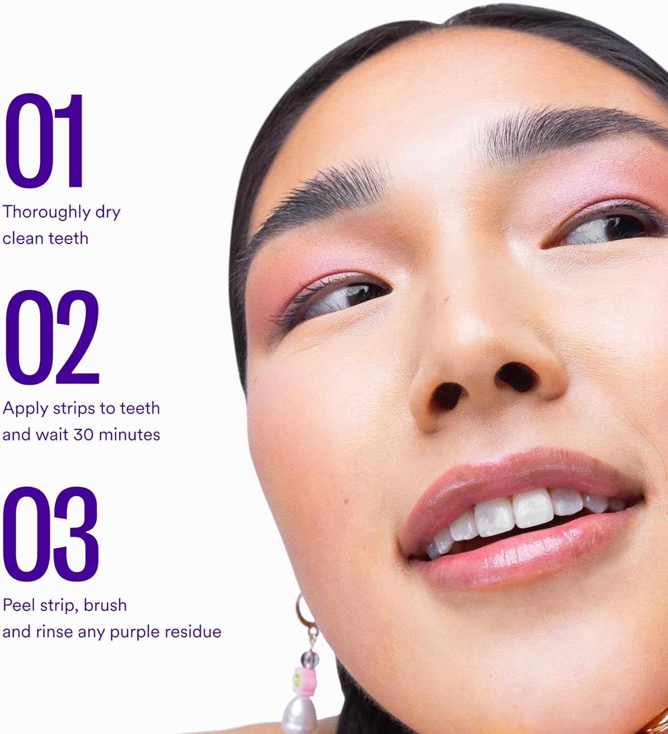 Purple Teeth Whitening Strips